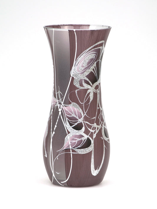 table brown art decorative glass vase 8268/260/sh105 (CA)