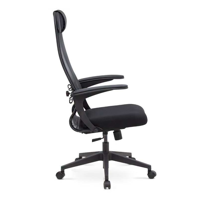 Office Chair JUSTIN Black/Grey 66,5x70x111,8/133cm (CB)