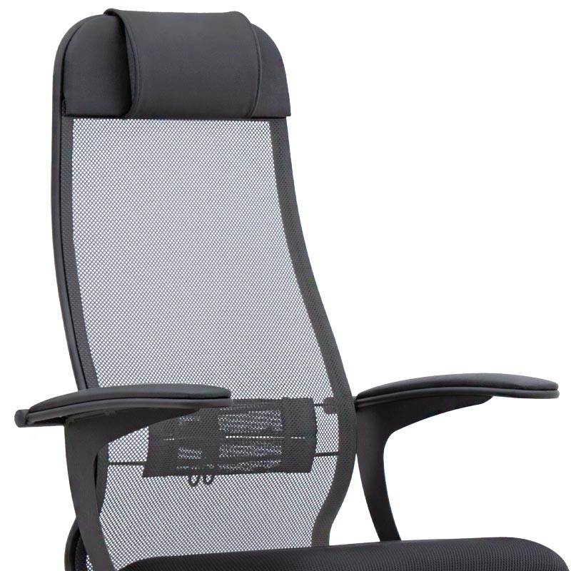 Office Chair JUSTIN Black/Grey 66,5x70x111,8/133cm (CB)