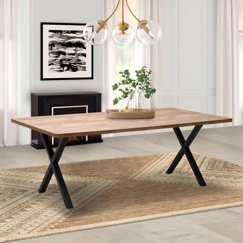 Dining Table MALVIN Acacia 200x100x75cm (CB)
