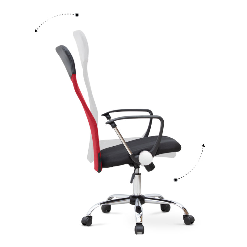 Office Chair MICHA Red - Black 62x59x110/120cm (CB)