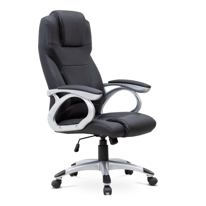 Office Chair TAMISA PU leather Black 65x60x118/128cm (CB)