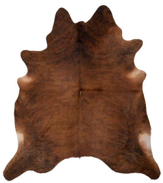 K077 | Unieke Koeienhuid XL | Bruin | ca. 210 x 180cm (CE)