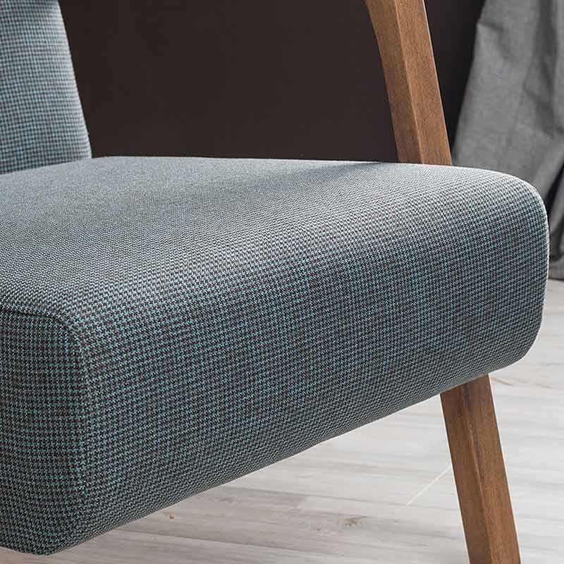Armchair BUCKINGHAM Blue - Brown 67x76x78cm (CB)