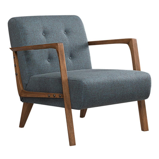 Armchair BUCKINGHAM Blue - Brown 67x76x78cm (CB)