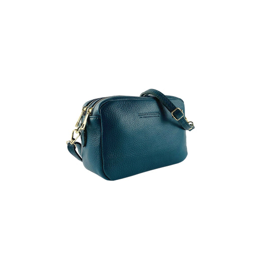 RB1008E | Tracollina Donna Doppia Lampo in Vera Pelle Made in Italy. (OT)