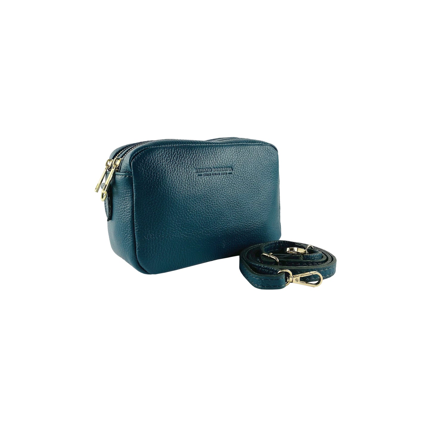 RB1008E | Tracollina Donna Doppia Lampo in Vera Pelle Made in Italy. (OT)