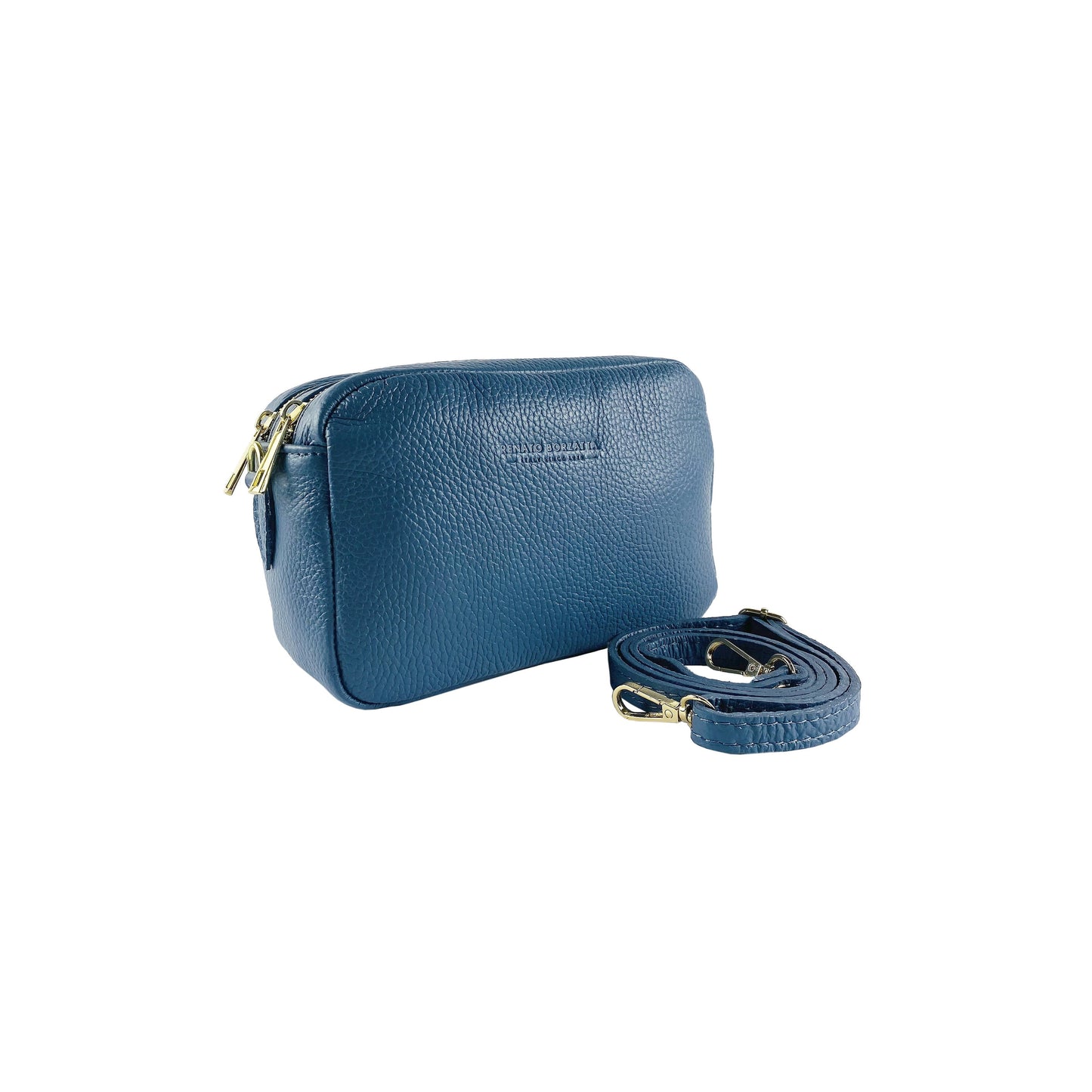 RB1008P | Tracollina Donna Doppia Lampo in Vera Pelle Made in Italy. (OT)