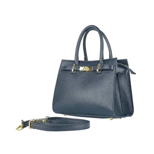 RB1016A | Borsa Donna a Mano in Vera Pelle Made in Italy con tracolla (OT)