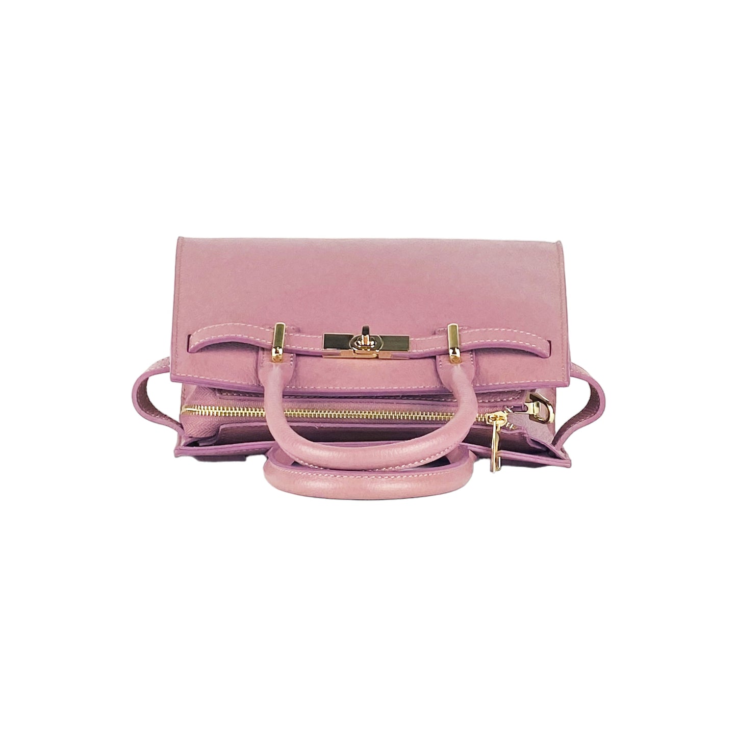 RB1016AZ | Borsa Donna a Mano in Vera Pelle Made in Italy con tracolla (OT)