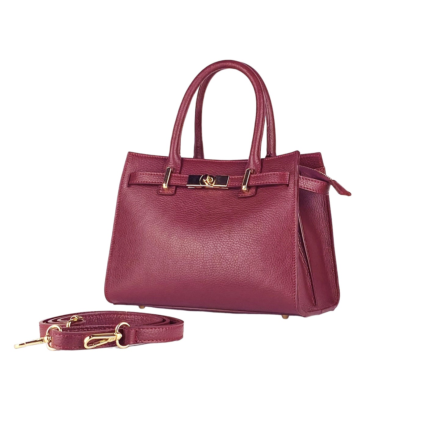 RB1016X | Borsa Donna a Mano in Vera Pelle Made in Italy con tracolla (OT)
