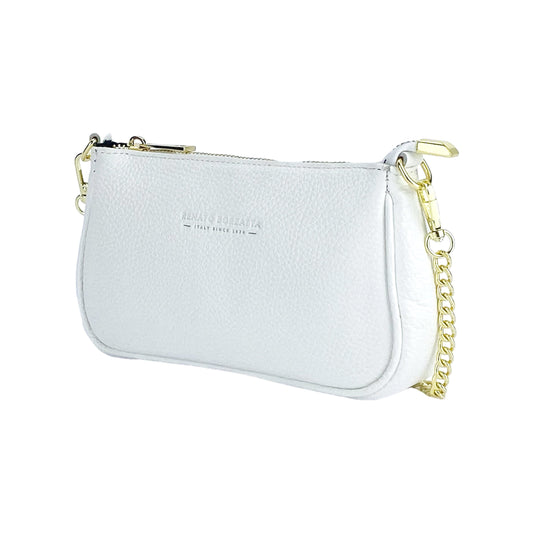 RB1022W | Borsa Piccola in Vera Pelle Made in Italy con Tracolla a (OT)