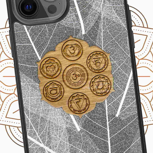 The Seven Chakra Symbols - Skeleton Leaves (TL)
