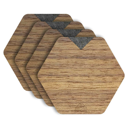 Wooden Coasters - American Walnut / Set of 4 coasters (TL)