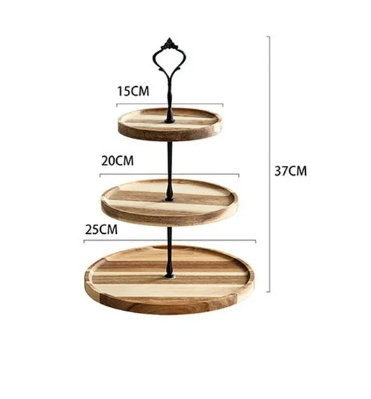 Wooden Cake Stand 3-Tier (MW)