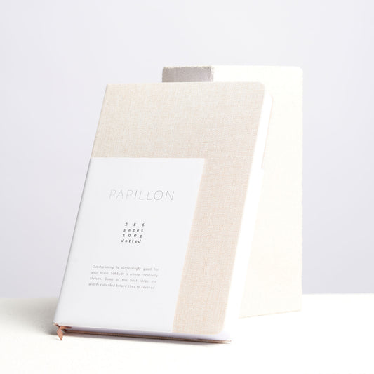 Papillon - Linen Hardcover Notebook (FA)
