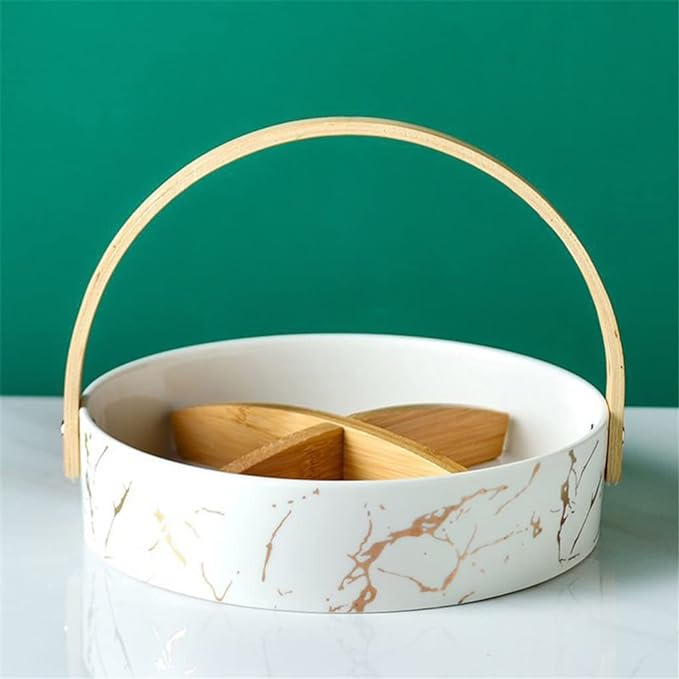 Ceramic Round Bowl With Lid (MW)