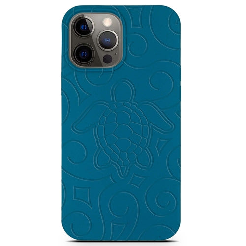 Ocean Turtle -  Biodegradable phone case - Ocean Blue and Black (TL)