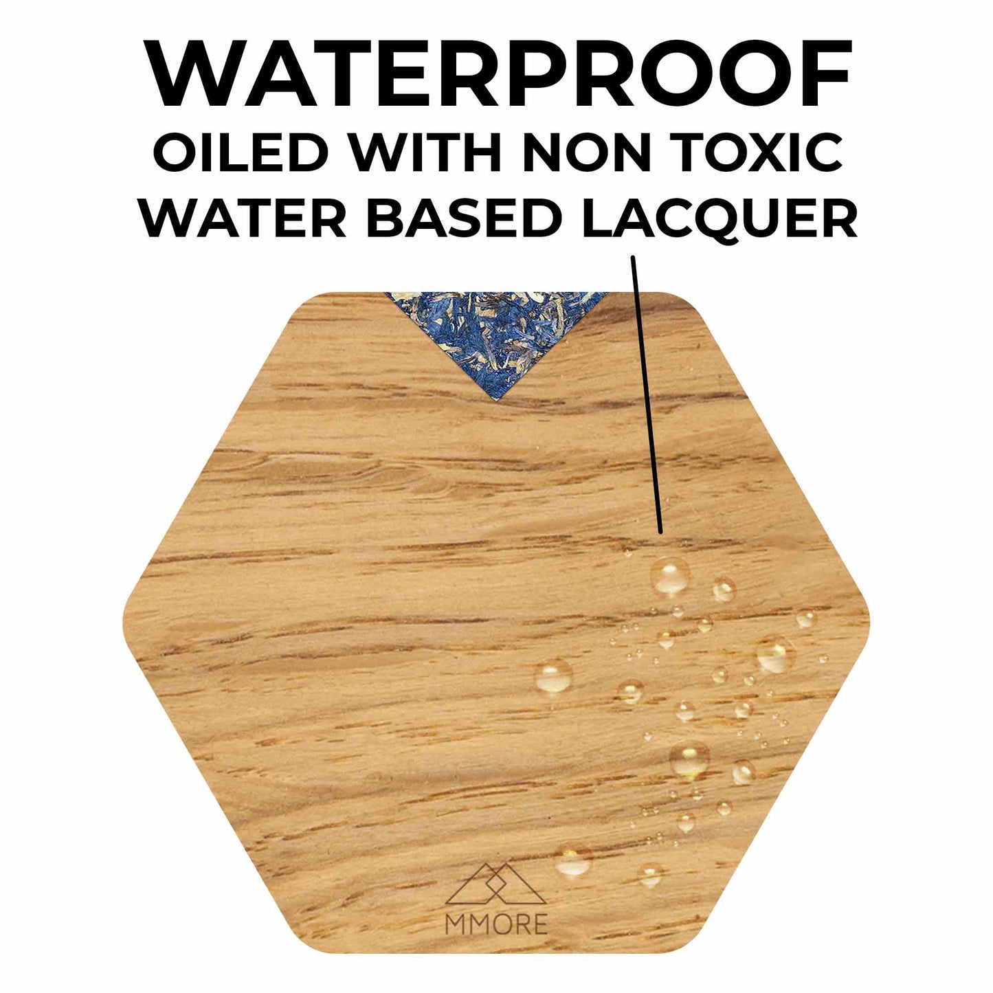 Wooden Coasters - Oak / Set of 4 coasters (TL)