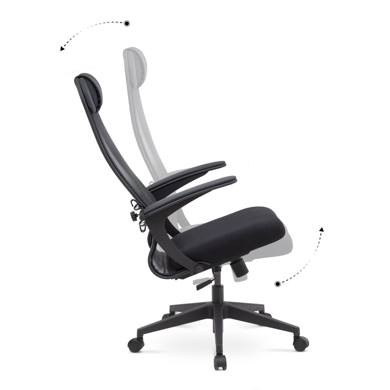 Office Chair JUSTIN Black/Grey 66,5x70x111,8/133cm (CB)