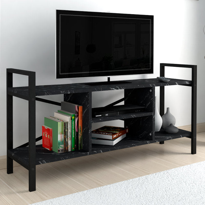 TV Stand CARLOS Black Marble Effect (CB)