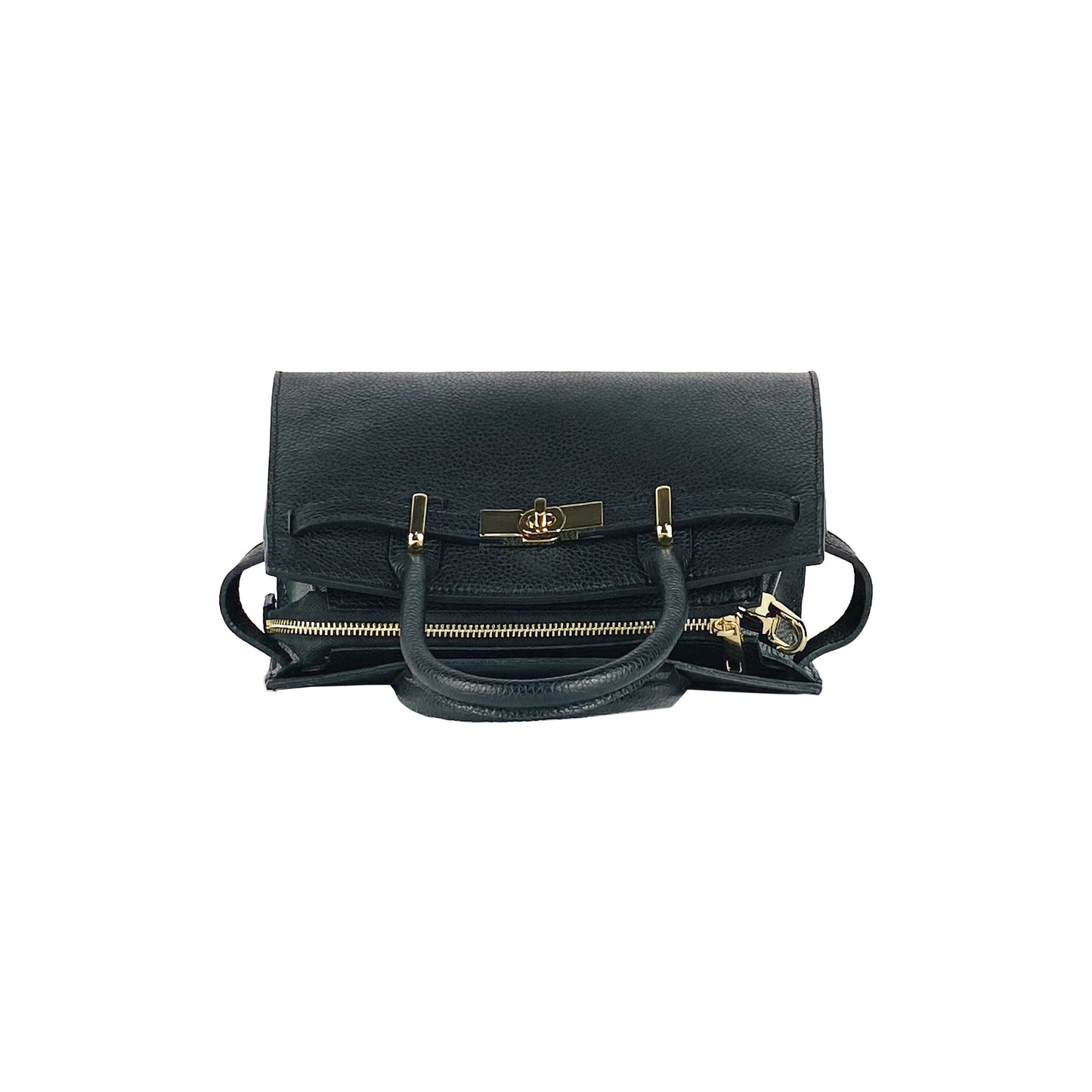RB1016A | Borsa Donna a Mano in Vera Pelle Made in Italy con tracolla (OT)