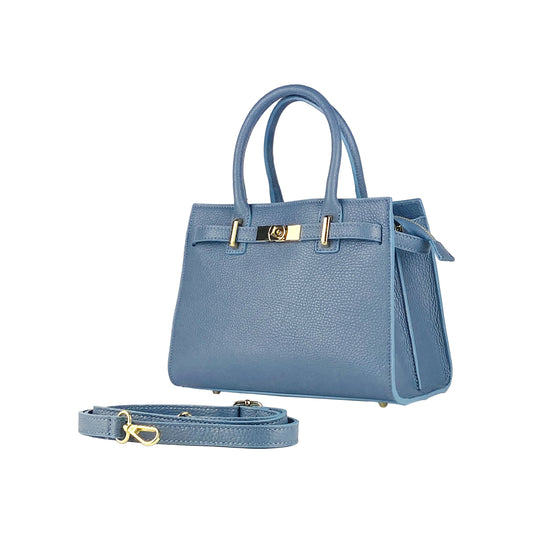 RB1016P | Borsa Donna a Mano in Vera Pelle Made in Italy con tracolla (OT)