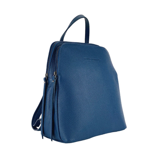 RB1018D | Zaino Donna Doppio scomparto in Vera Pelle Made in Italy con (OT)