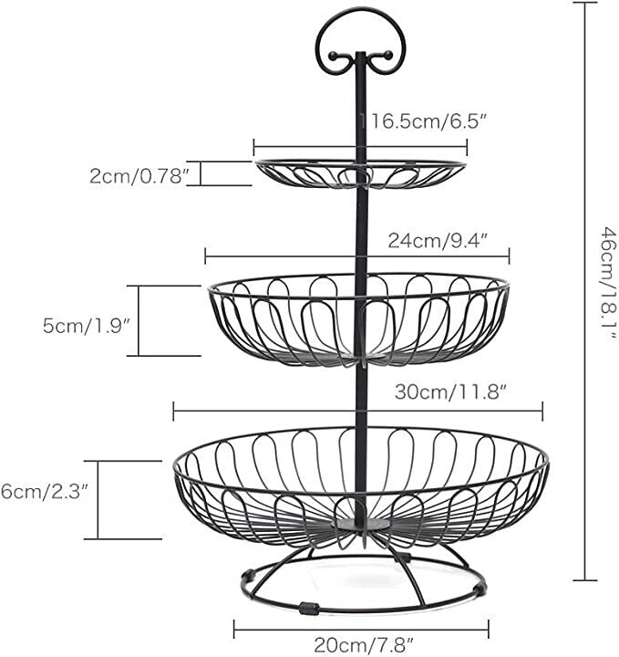 Fruits Rack 3 Tier-White (MW)
