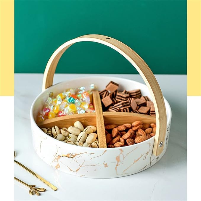 Ceramic Round Bowl With Lid (MW)