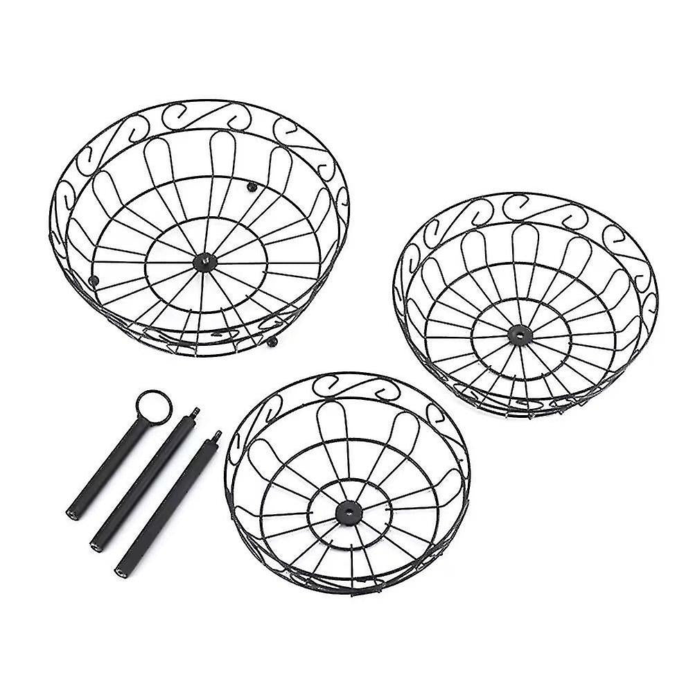 Fruit Rack black 3-tier (MW)