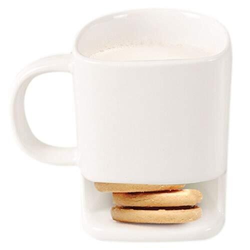 White Mug With Cookie Holder (MW)