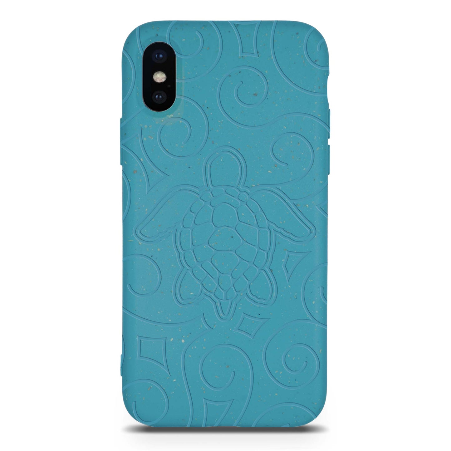 Ocean Turtle -  Biodegradable phone case - Ocean Blue and Black (TL)